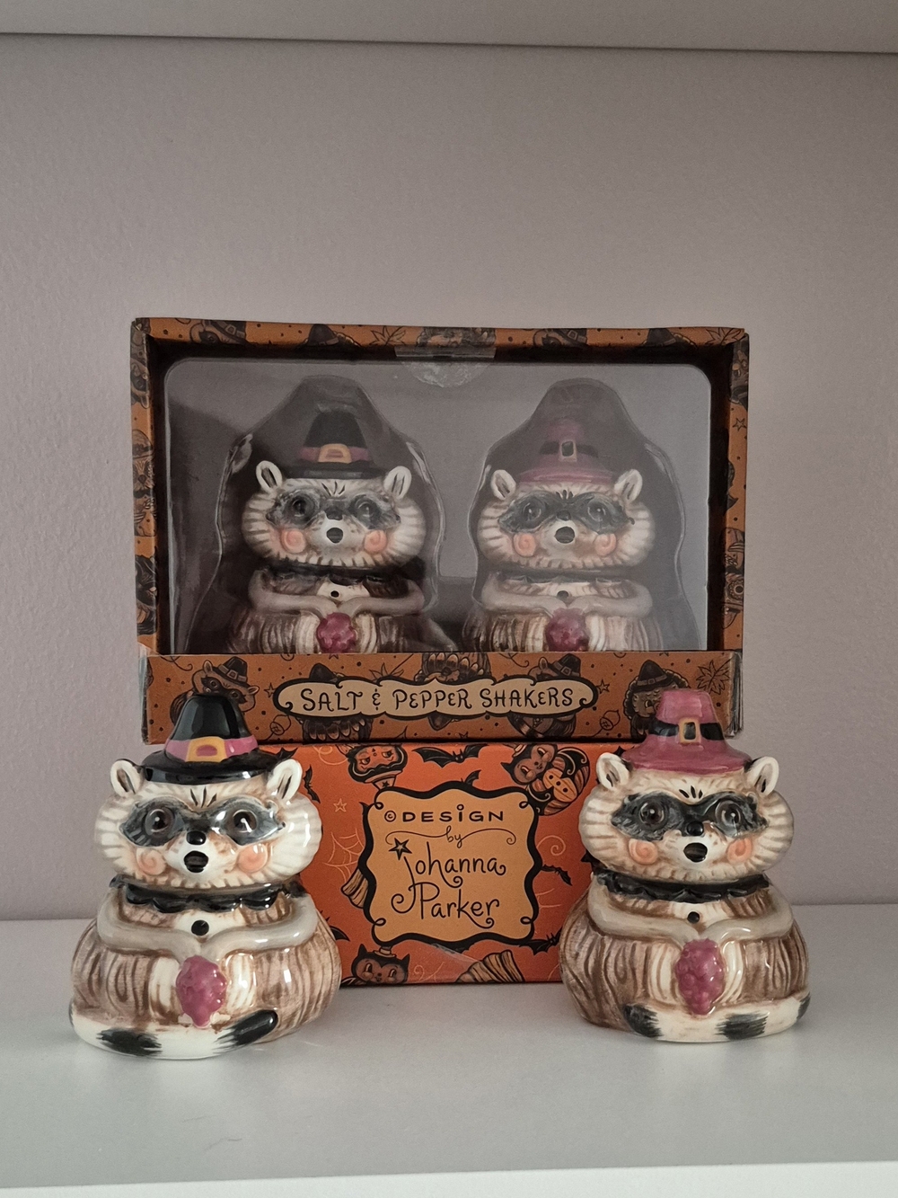 Johanna Parker Raccoon Salt & Pepper Shakers